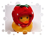 Karls Gummiente mit Haube