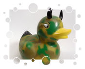 Camouflage Devil Duckie