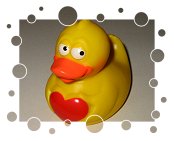 Ente mit Herz