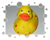 Ente mit Herzchen