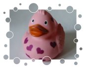 Ente mit Herzchen