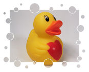 Ente mit Herz
