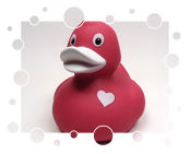 Ente mit Herz