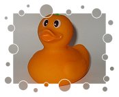 Badeente Orange