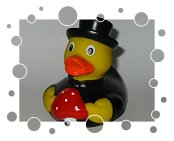 Badeente Schornsteinfeger