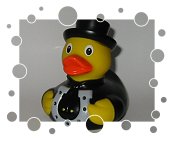 Badeente Schornsteinfeger