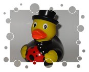 Badeente Schornsteinfeger