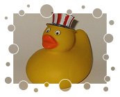 Badeente 'Stars and Stripes'