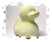 Badeente aus Naturkautschuk