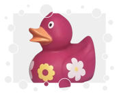 Blümchen-Ente