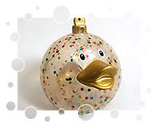 Glitzer Weihnachtskugel