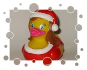 Weihnachtsfrau-Ente