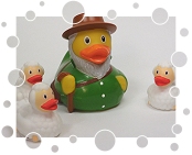 Hirten-Ente mit 3 Mini-Schaf-Enten