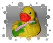 Ente mit Gitarre